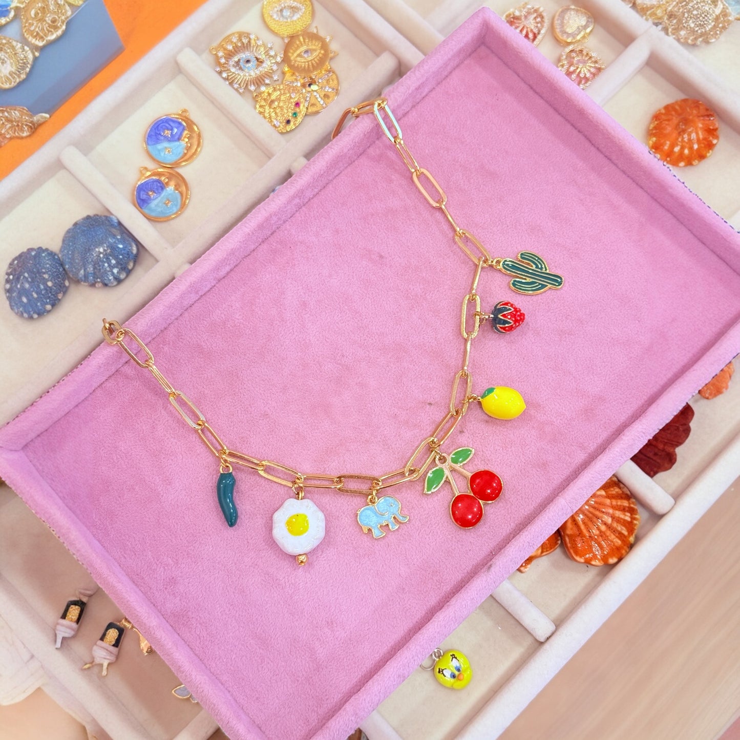 Fruit Fiesta Charm Kolye