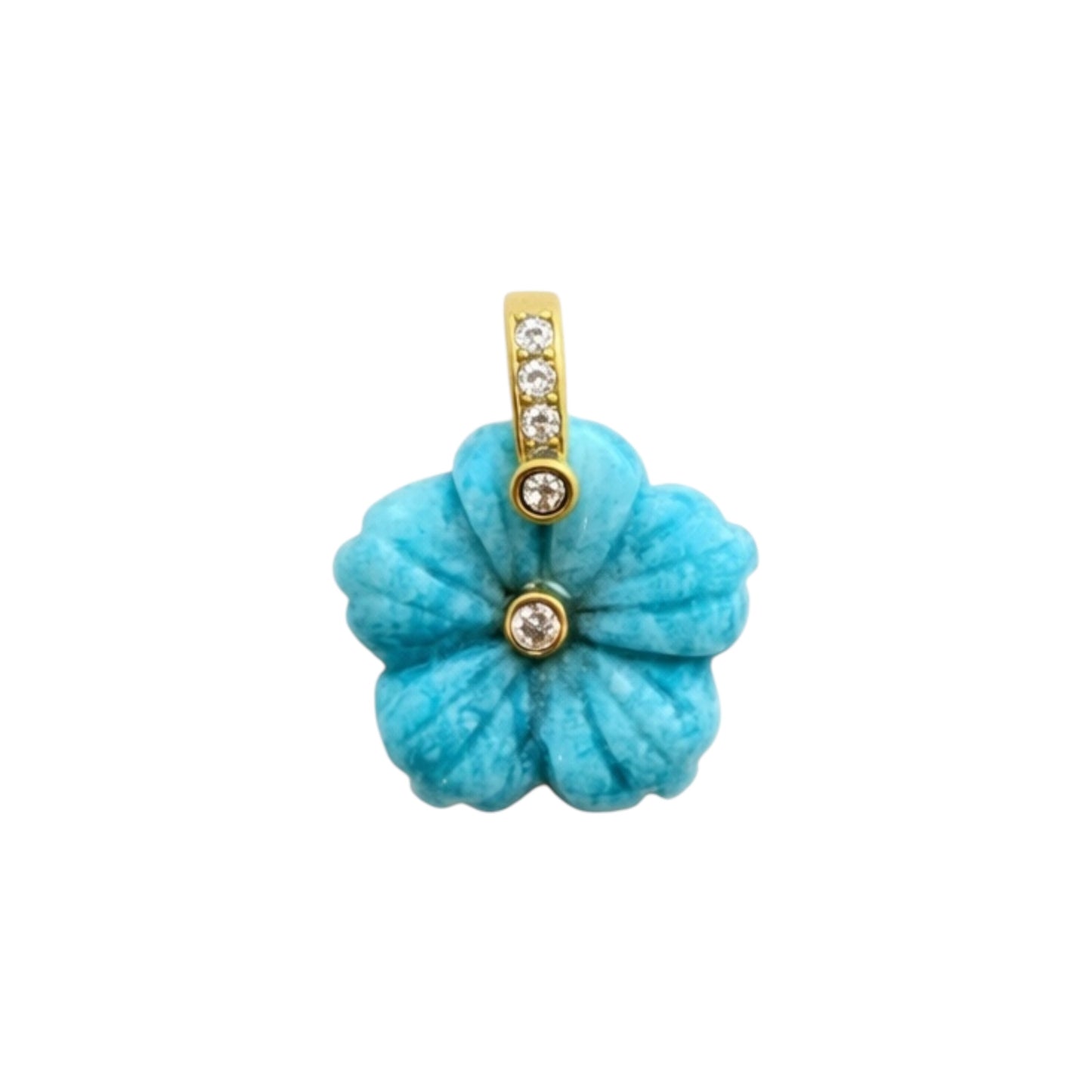 Aqua Blossom Charm