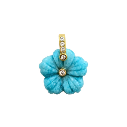 Aqua Blossom Charm