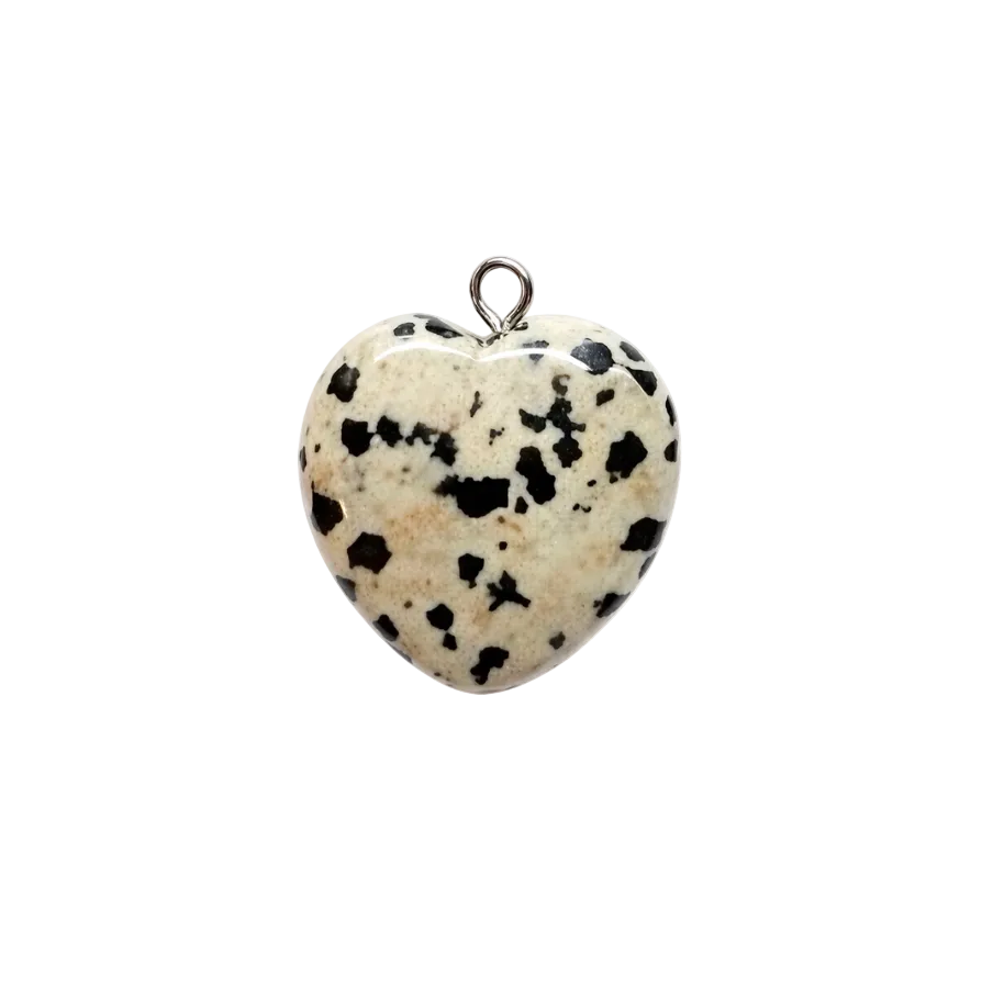 Dalmatian Jasper Heart