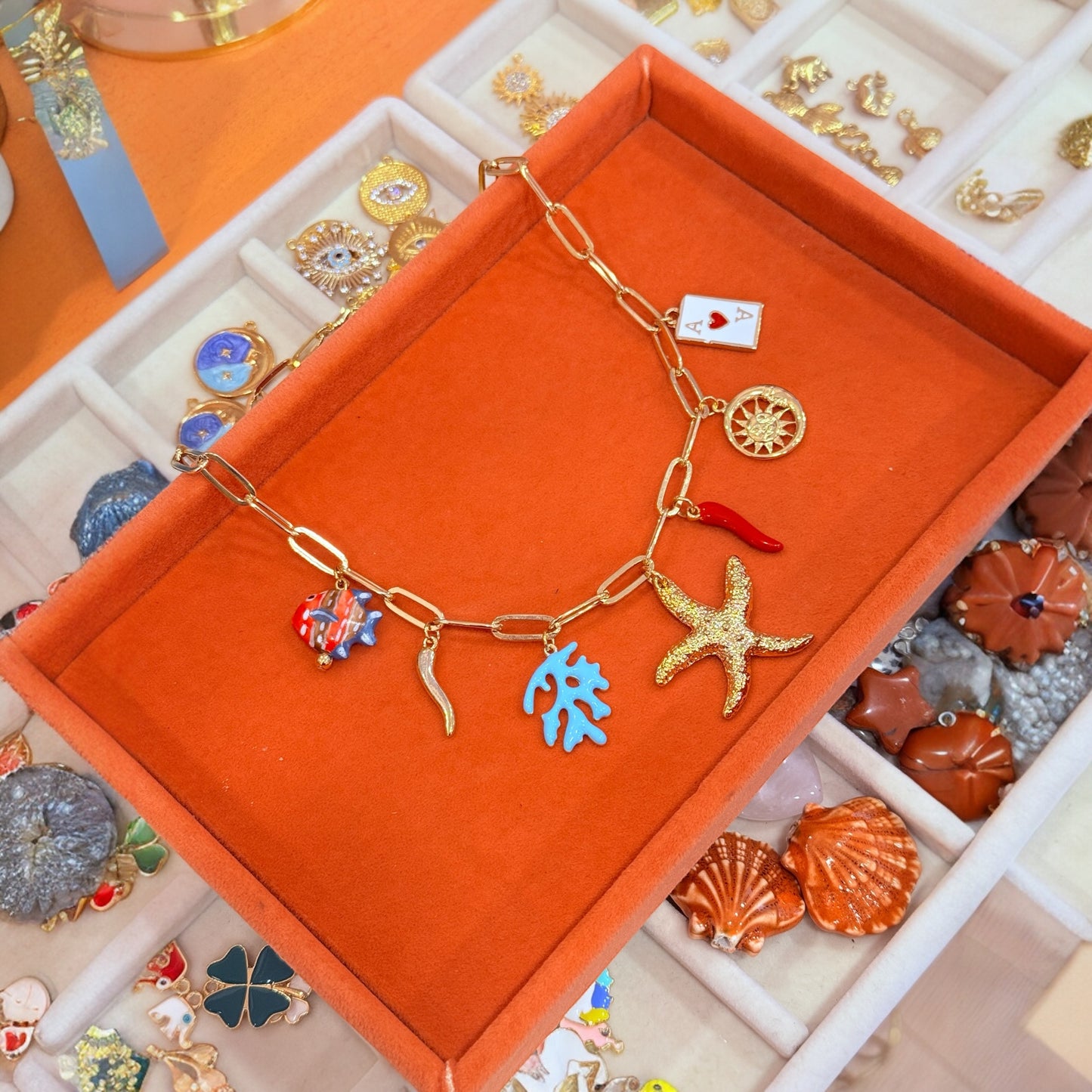 Lucky Starfish Charm Kolye