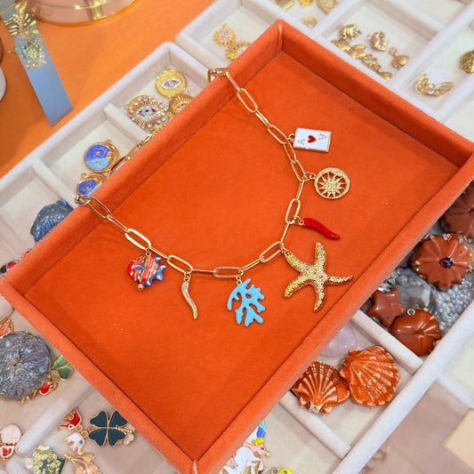 Lucky Starfish Charm Kolye