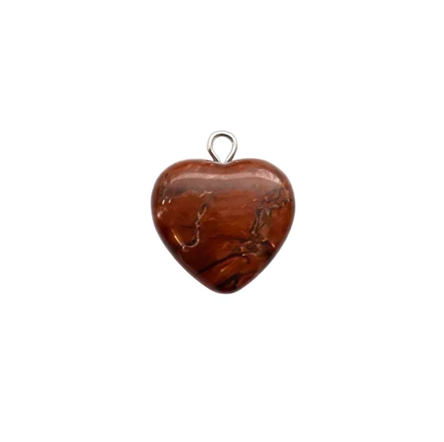 Mahogany Jasper Heart