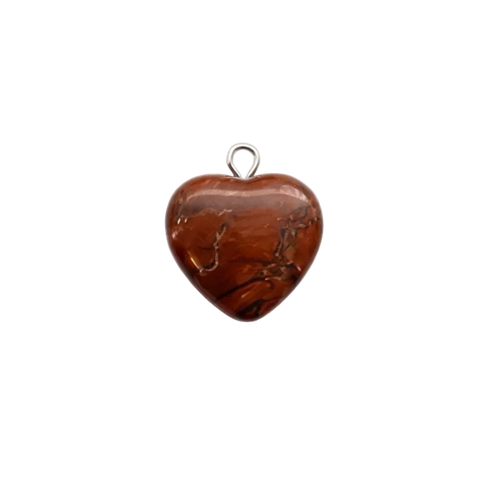 Mahogany Jasper Heart