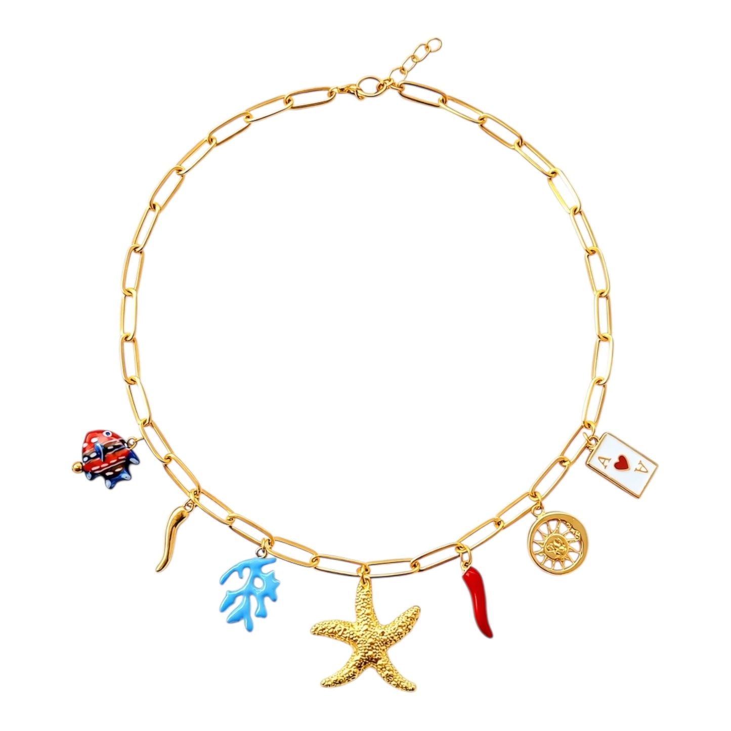 Lucky Starfish Charm Kolye