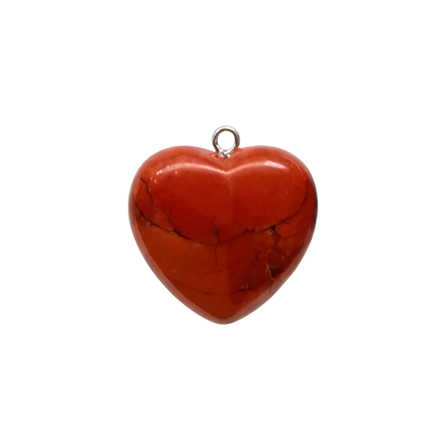 Deep Red Jasper Heart