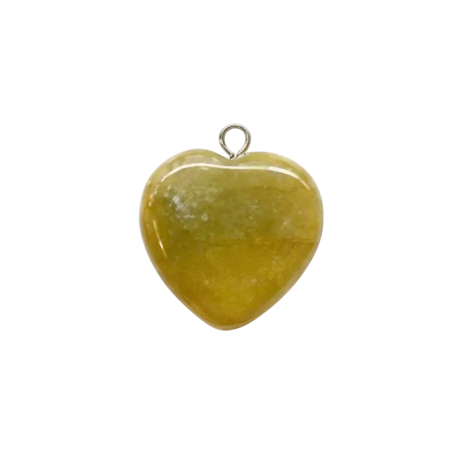 Yellow Jade Heart